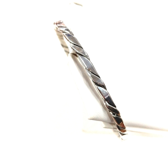 Sterling Silver Bangle Bracelet - Picture 2 of 2